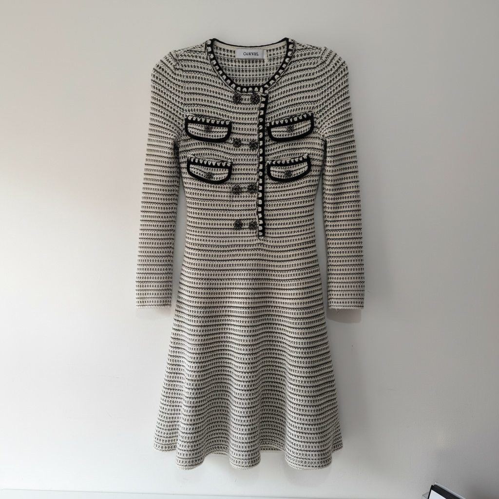 Preloved, White Self-Portrait Dress, UK 8