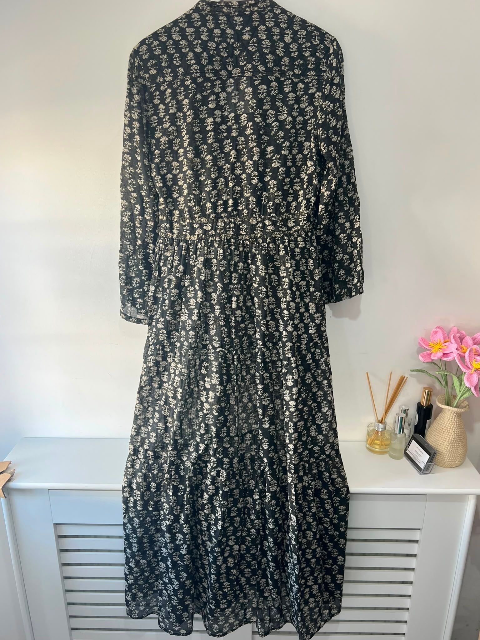Pre owned black cream Doen Dress, Size L