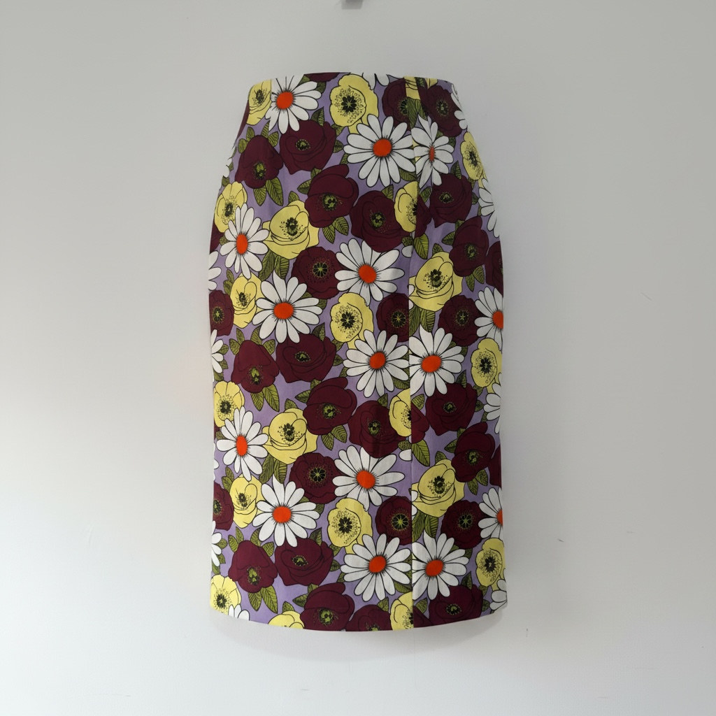 Preloved, Floral Print Prada Skirt, UK 10