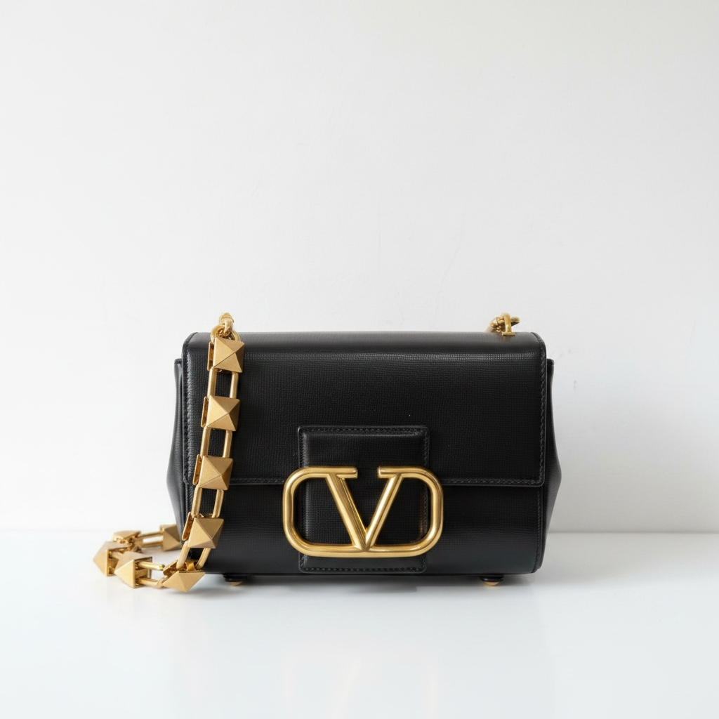 Preloved Black Valentino Handbag