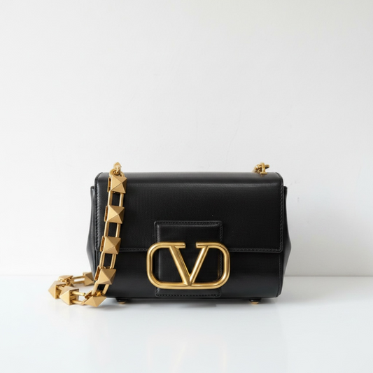 Preloved Black Valentino Handbag