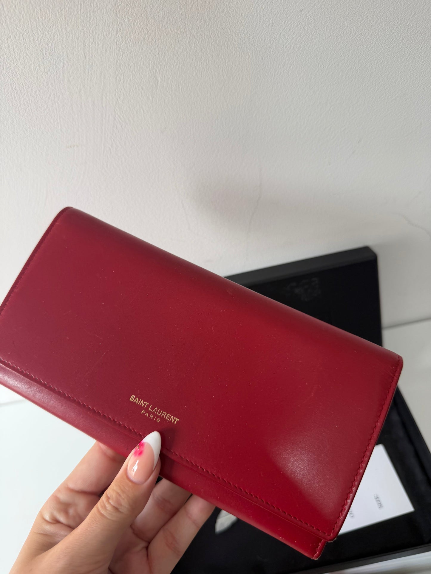 Preloved, Red Saint Laurent Clutch