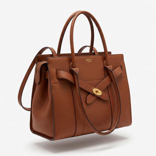 Preloved, Tan Brown Mulberry Zipped Bayswater Handbag