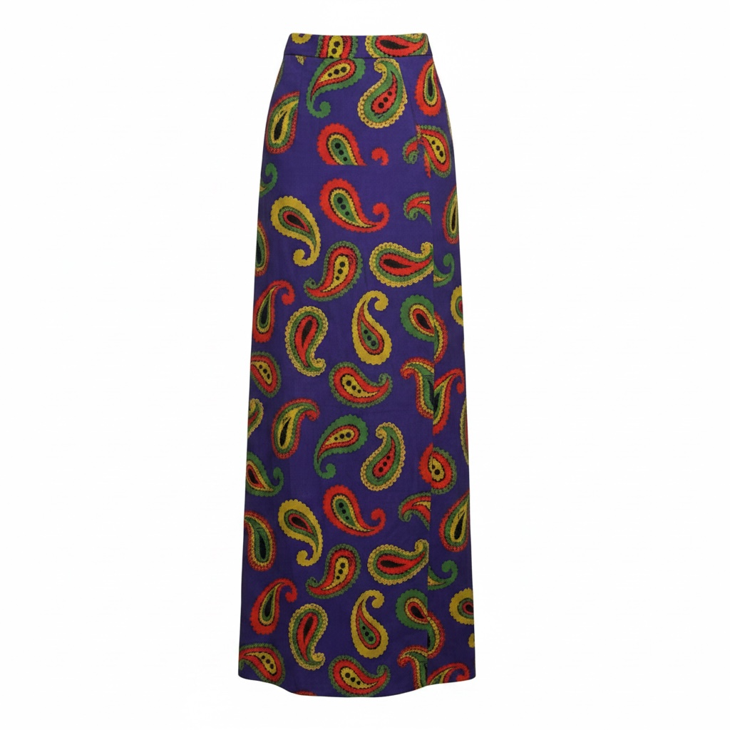 Preloved Purple Yellow Orange Green Gucci Skirt, 40