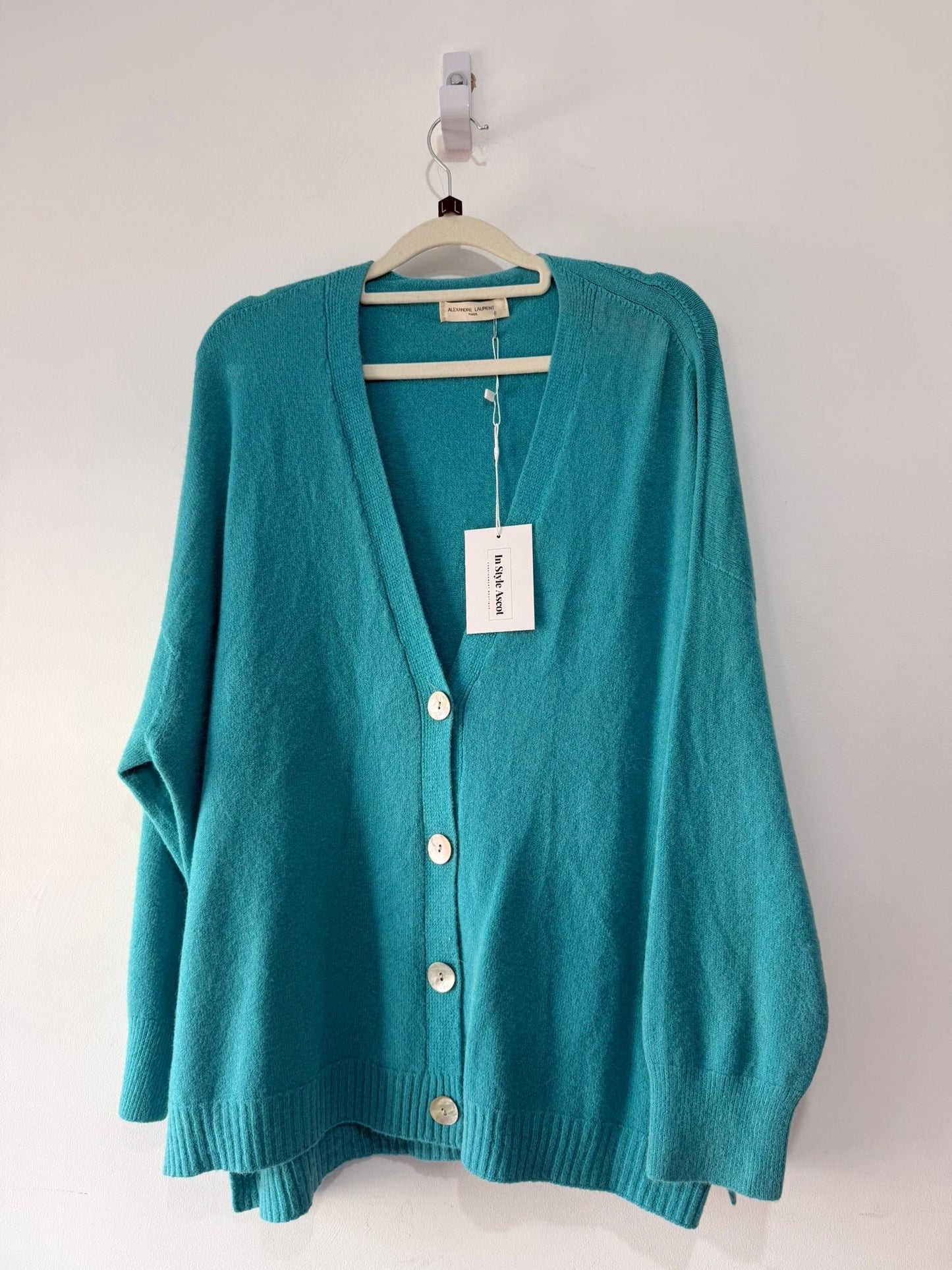 Preloved Blue Alexandre Laurent Cardigan, Size L
