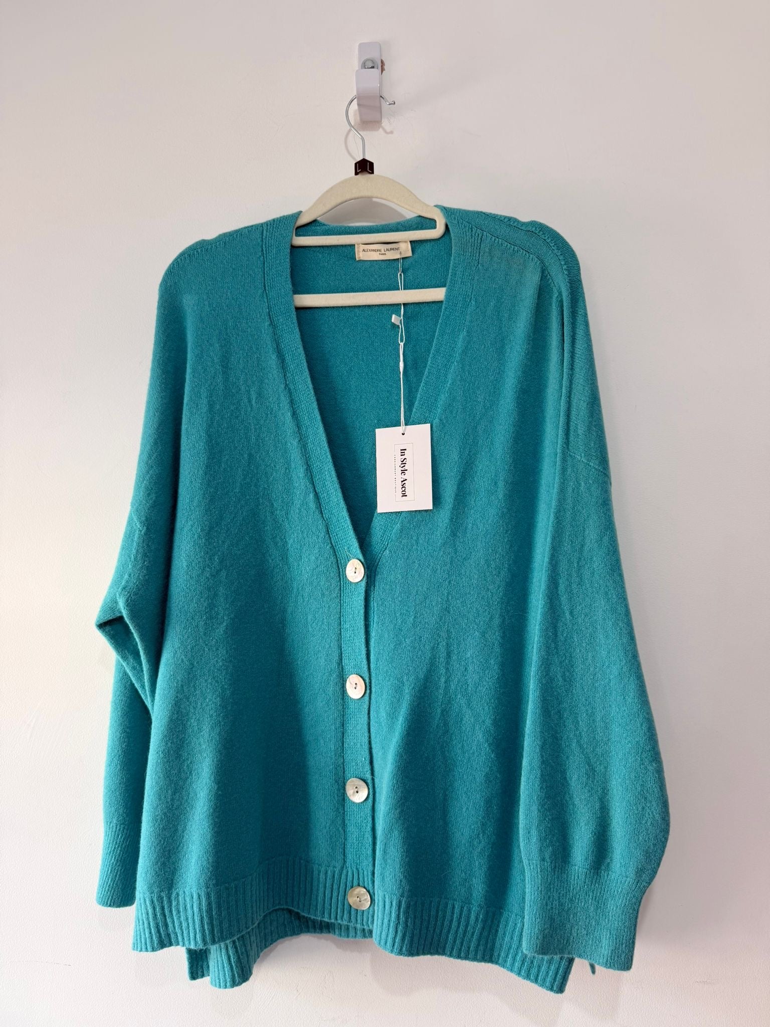 Preloved Blue Alexandre Laurent Cardigan, Size L