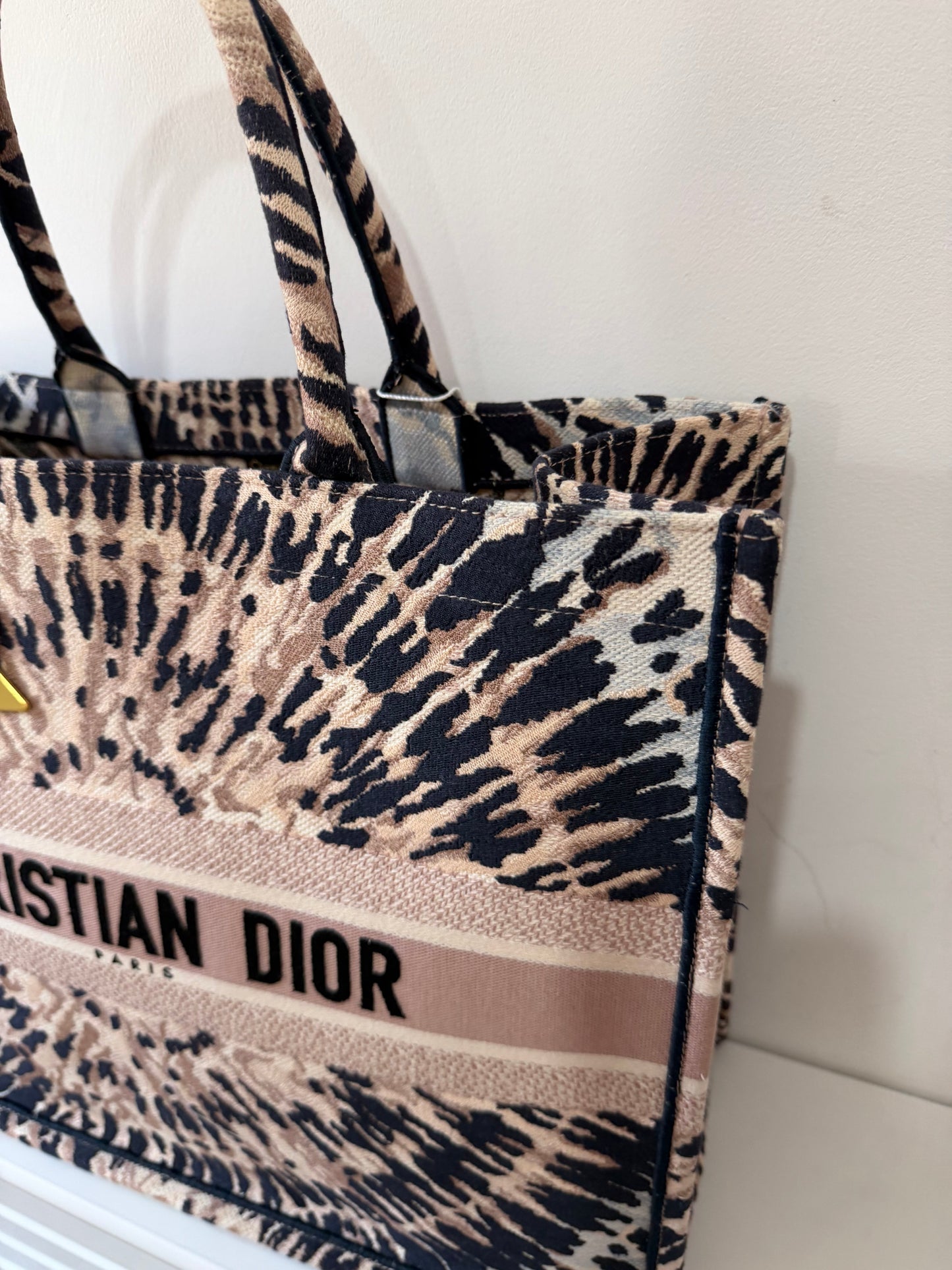 Preloved, Pink Christian Dior Book Tote Bag, Large