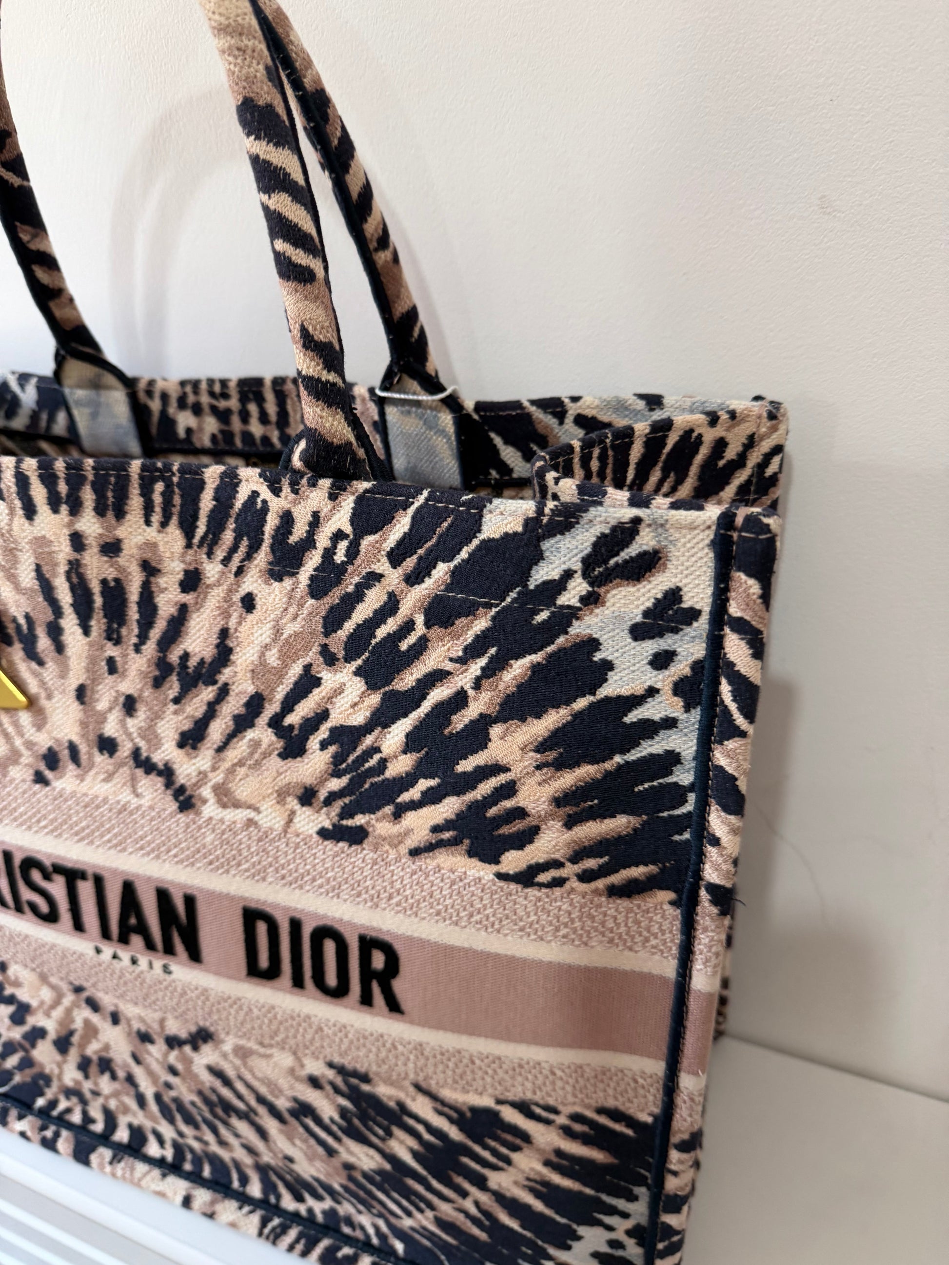 Preloved, Pink Christian Dior Book Tote Bag, Large