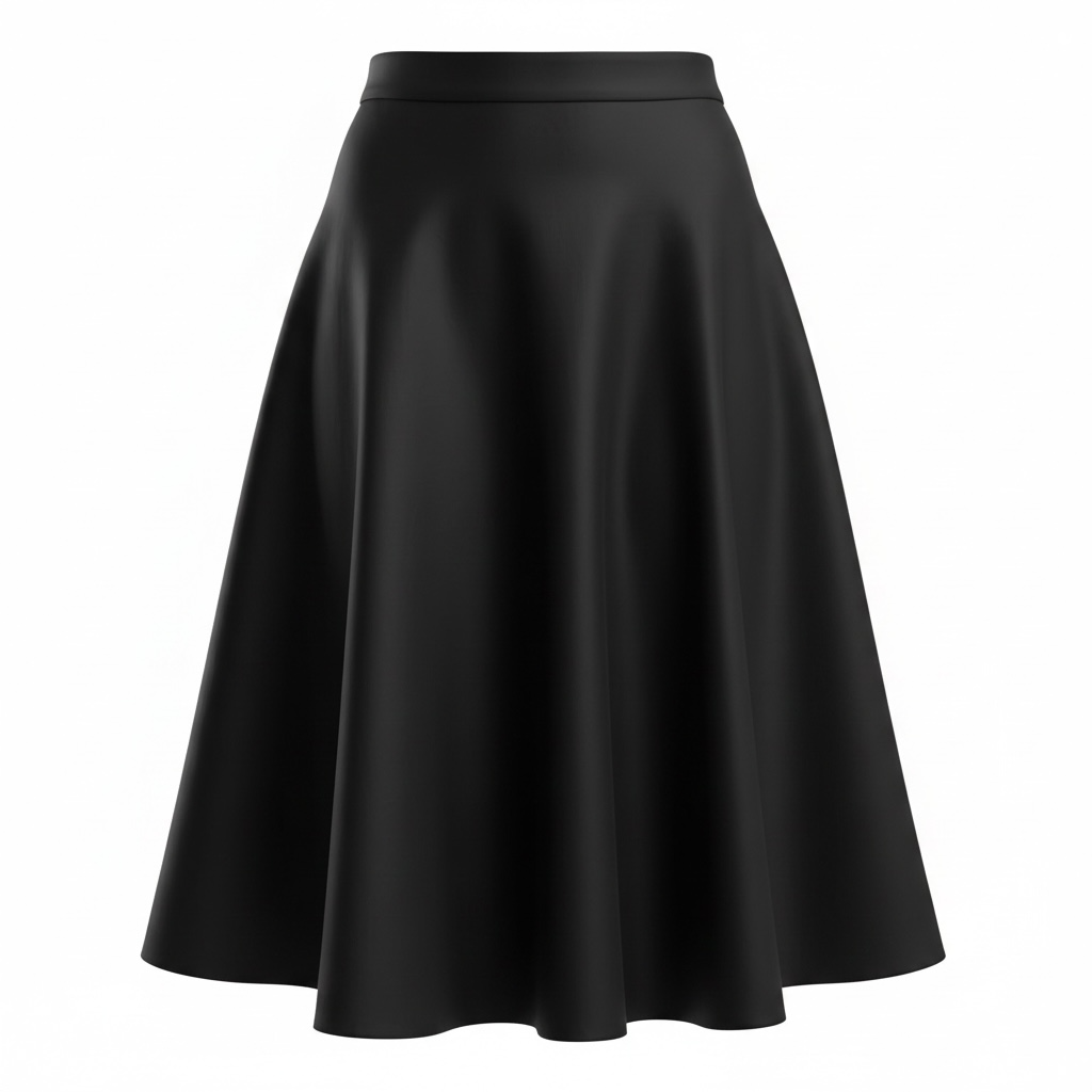 Preloved, Black YSL Skirt, UK 10