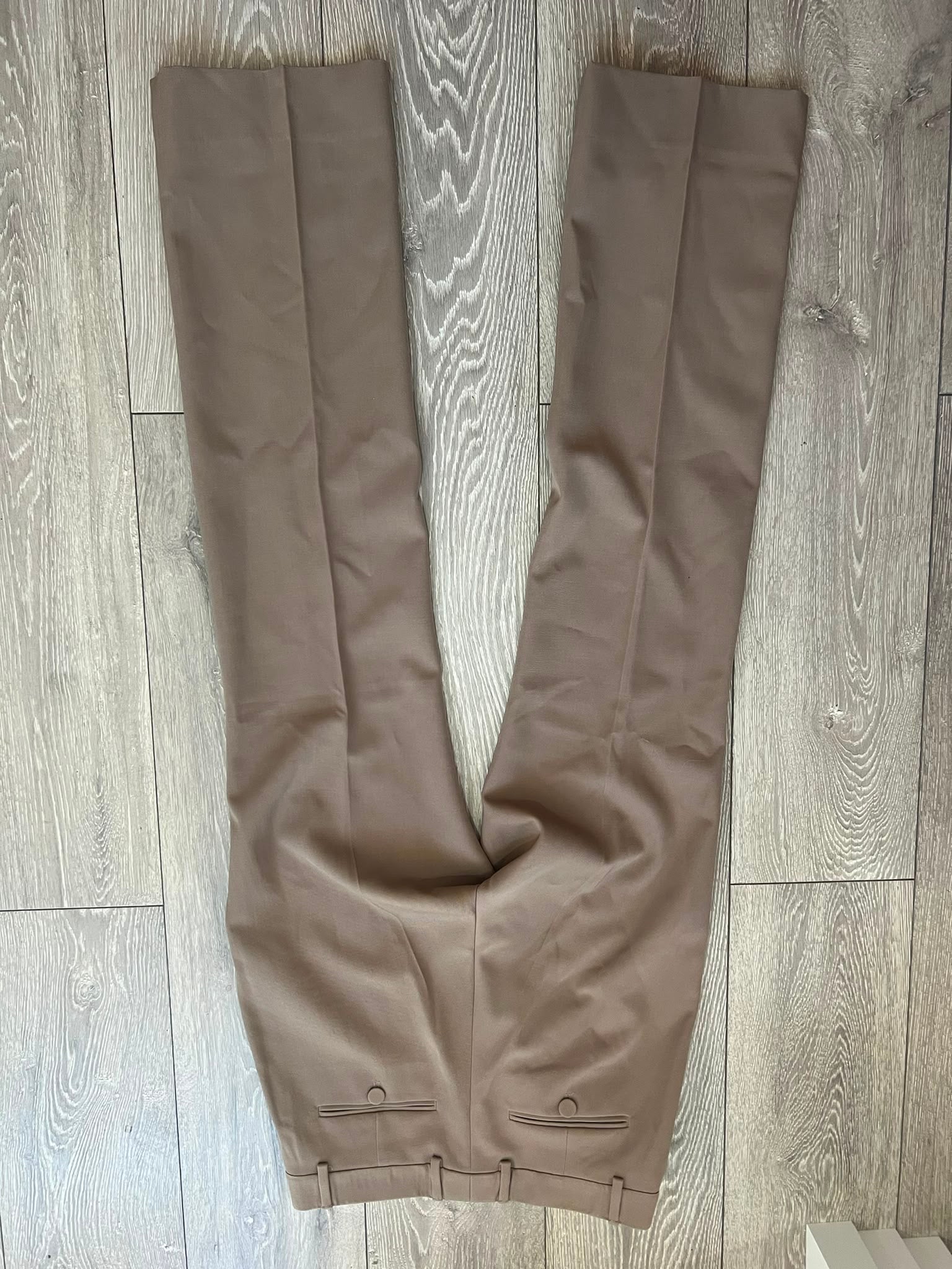 Preloved Taupe Gucci Trousers, Size 40 Uk 10/12