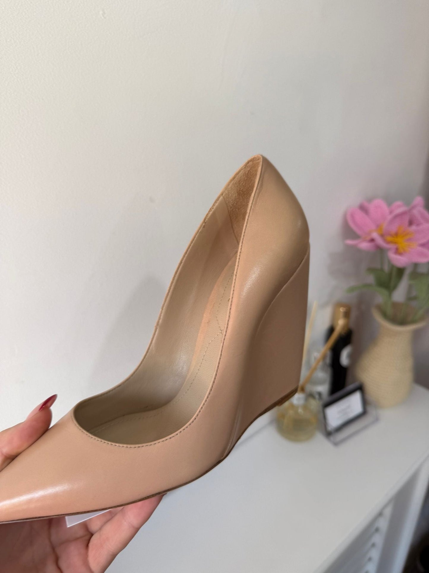 Preloved Nude Nicholas Kirkwood Wedges, 4