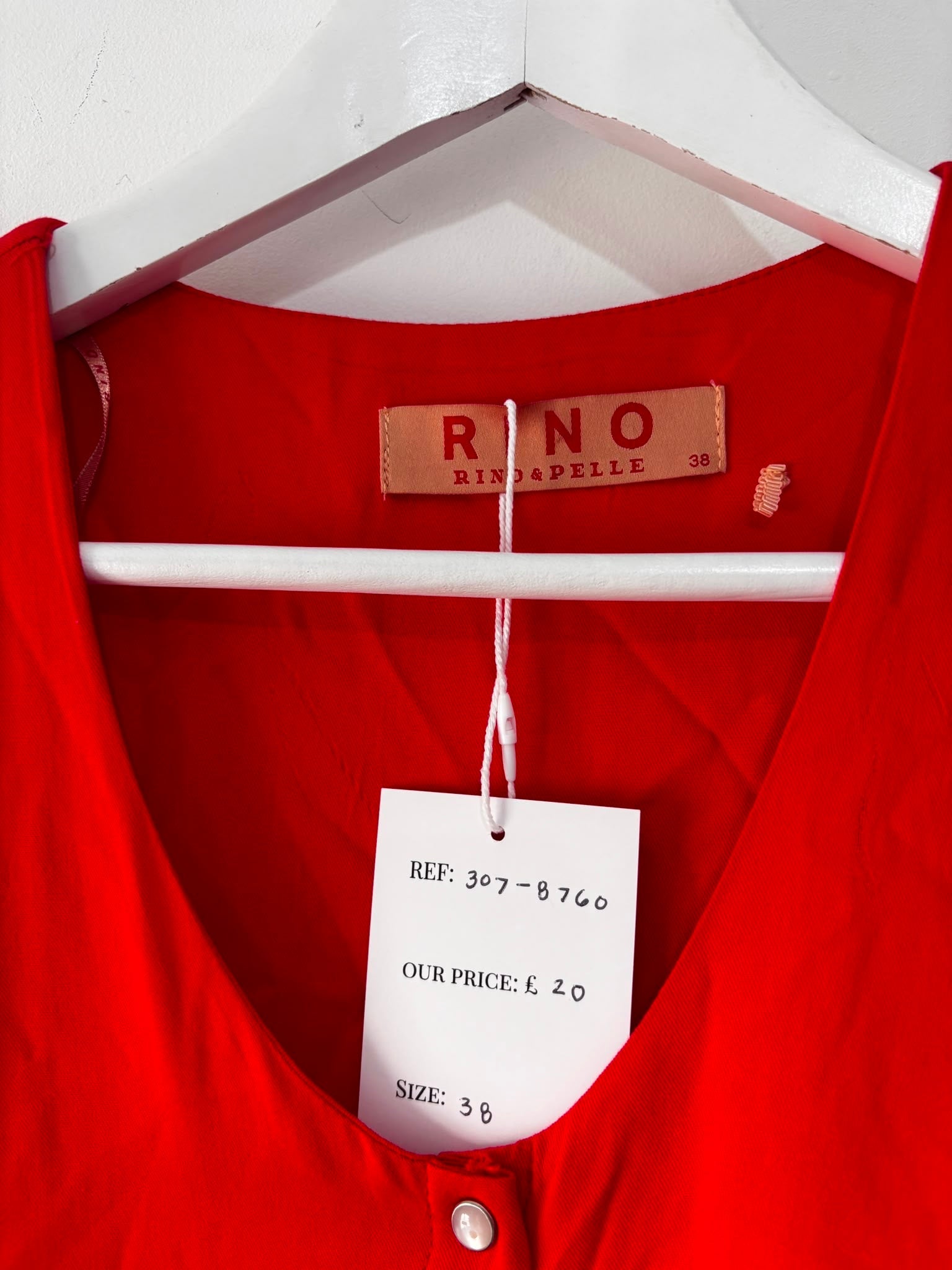 Preloved Red Rino & Pelle Dress, Medium