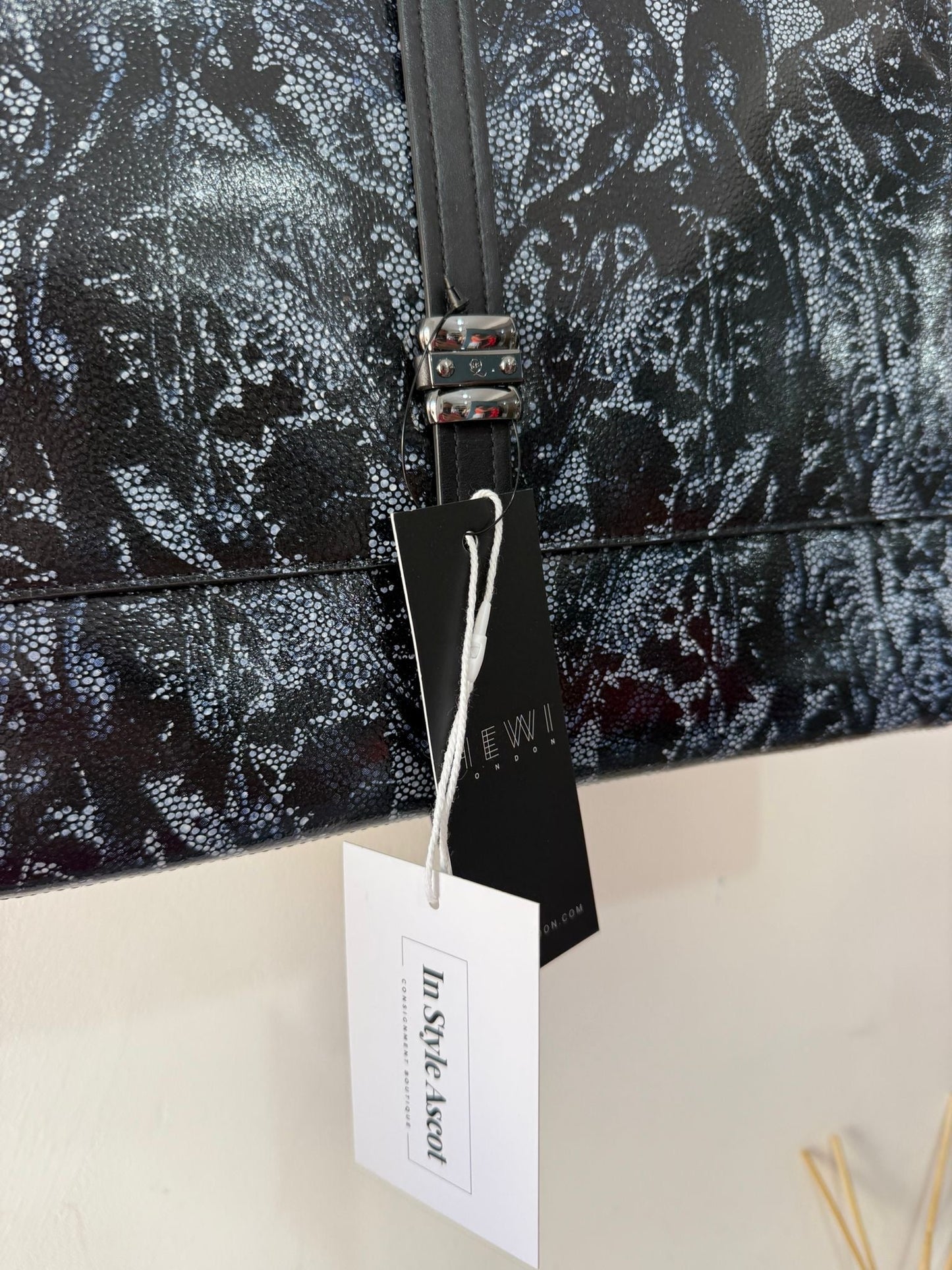 Preloved Black and Blue Alexander Mcqueen Ipad Case