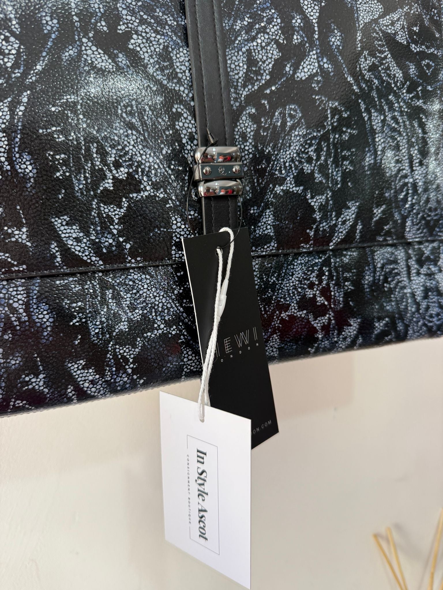 Preloved Black and Blue Alexander Mcqueen Ipad Case