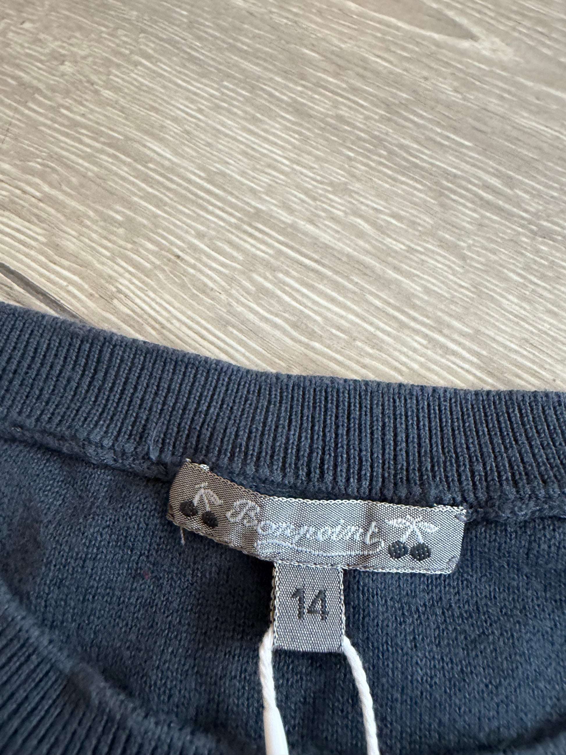 Preloved bundle of 2, blue and red Bonpoint Kids sweater, Age 14