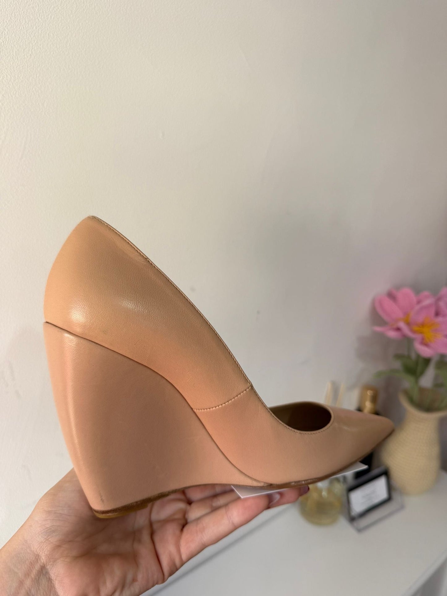 Preloved Nude Nicholas Kirkwood Wedges, 4