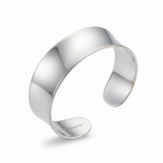 Preloved, Silver Tiffany & Co Bangle Cuff Bracelet, Full Set