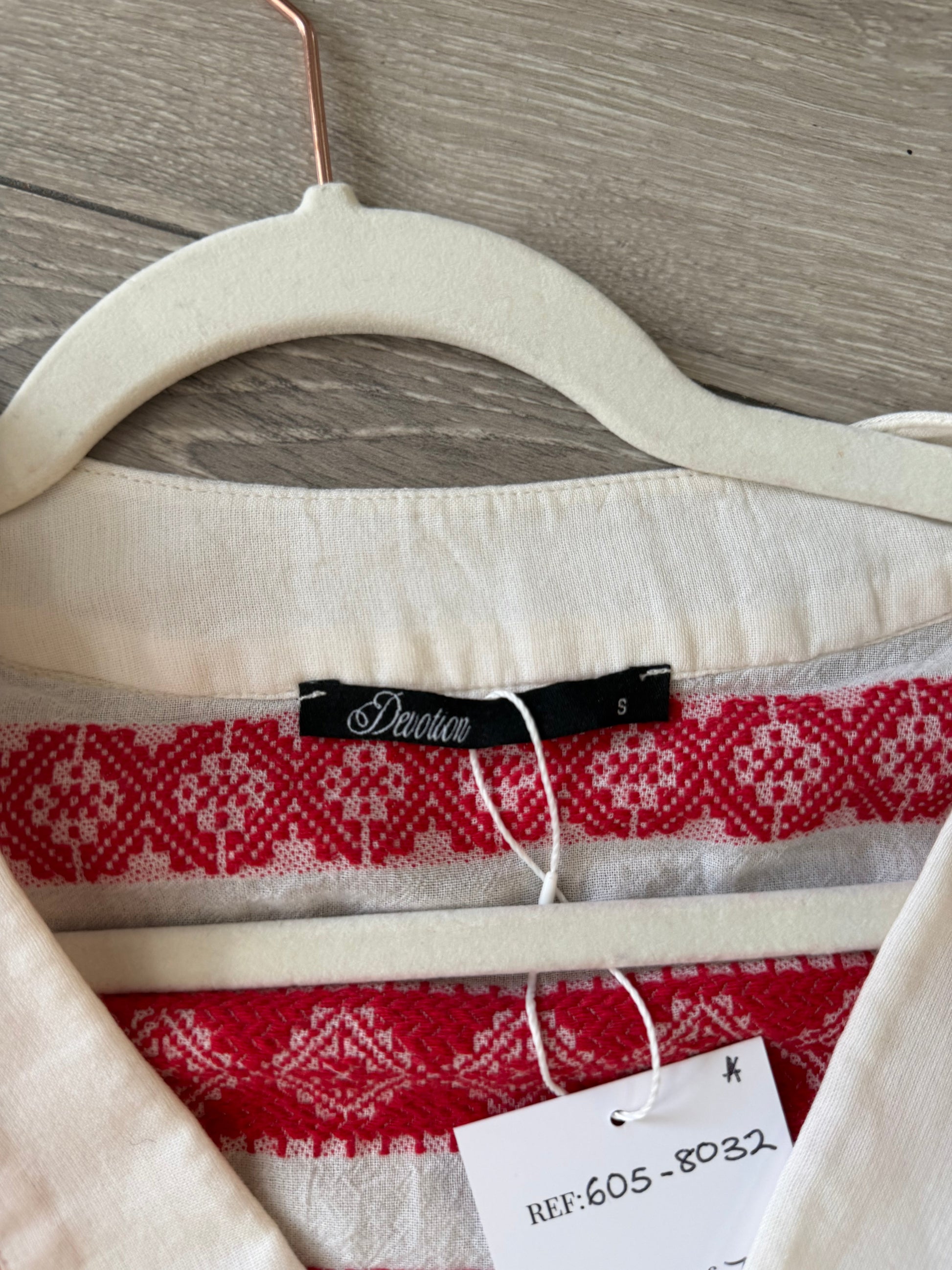 Preloved, White and Red Devotion Summer Set, Size S