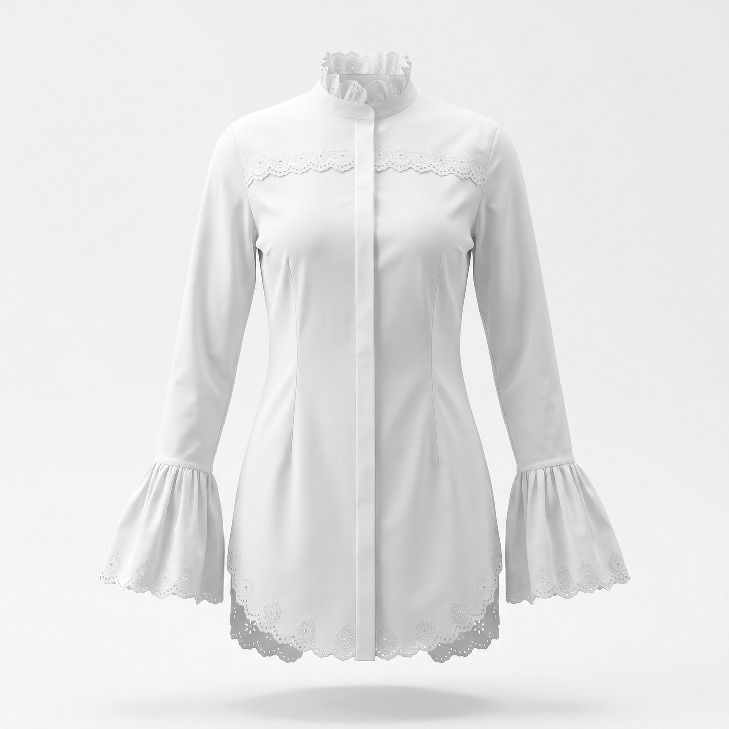 Preloved White Rabanne x h&m  Blouse, XS, BNWT
