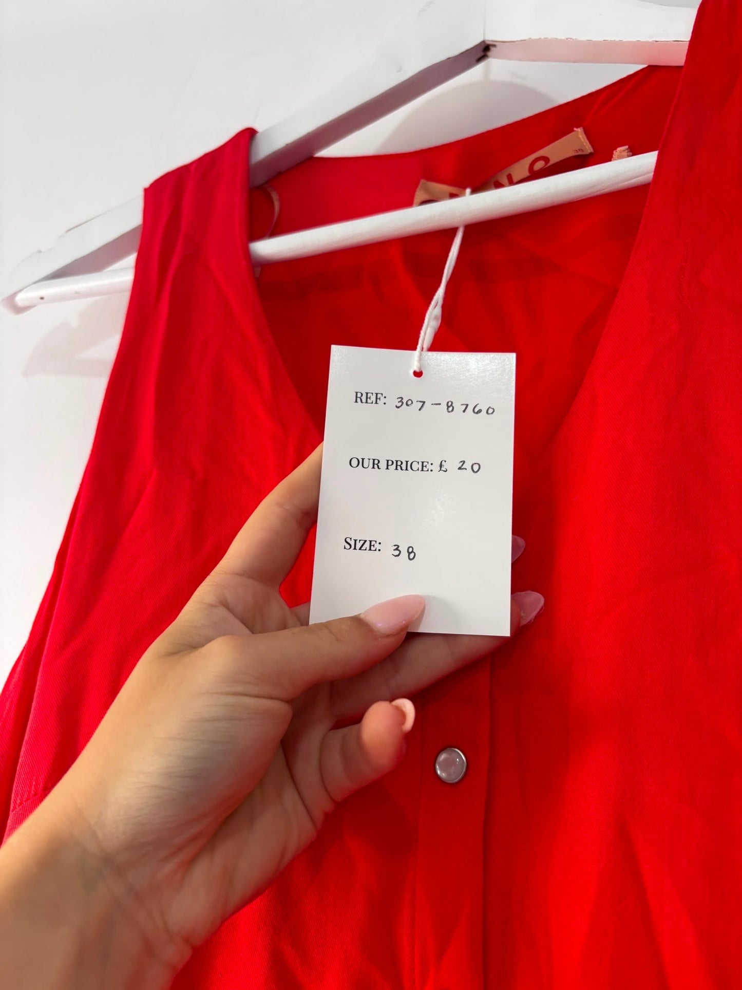 Preloved Red Rino & Pelle Dress, Medium