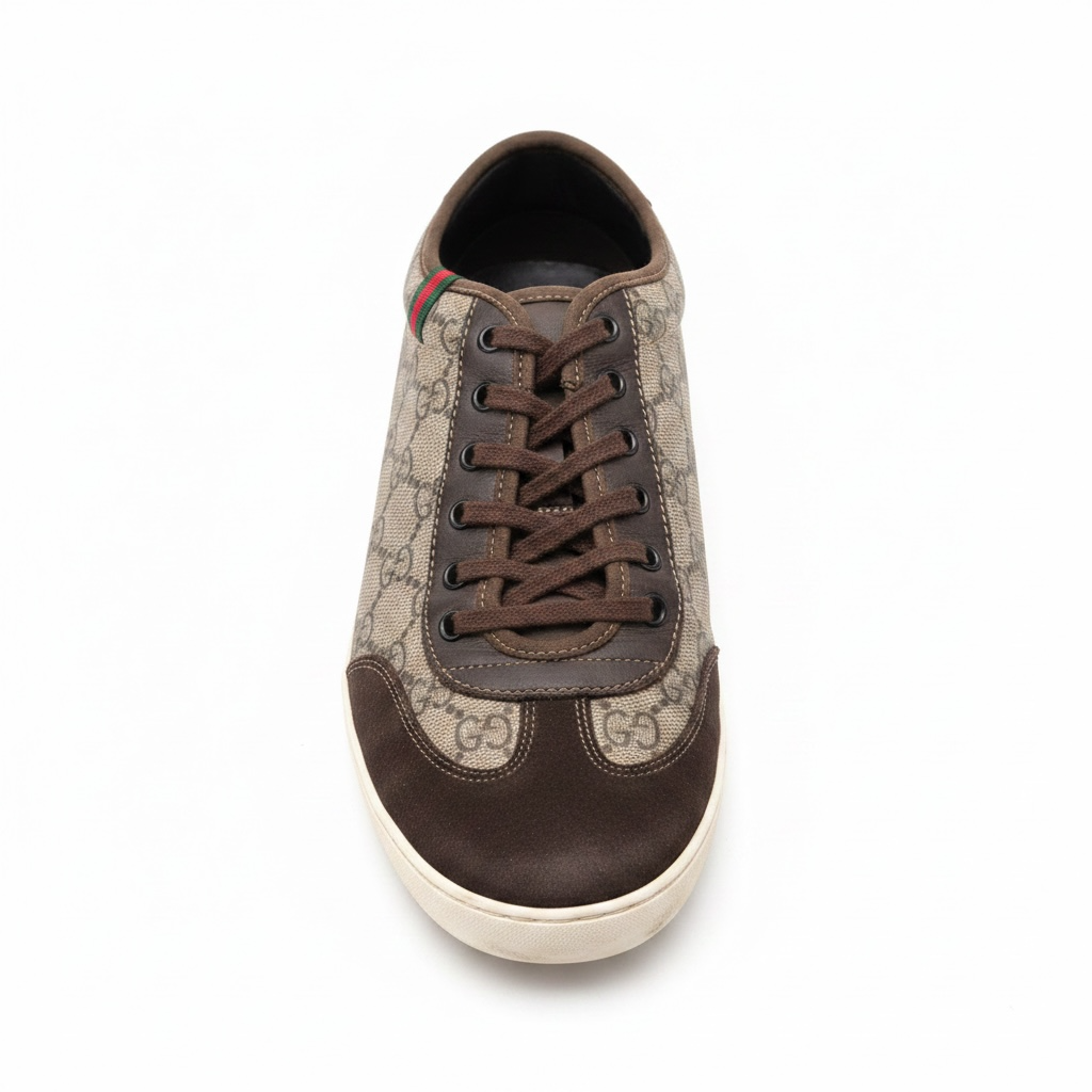 Preloved Monogram Gucci Sneakers Trainers, Size 7