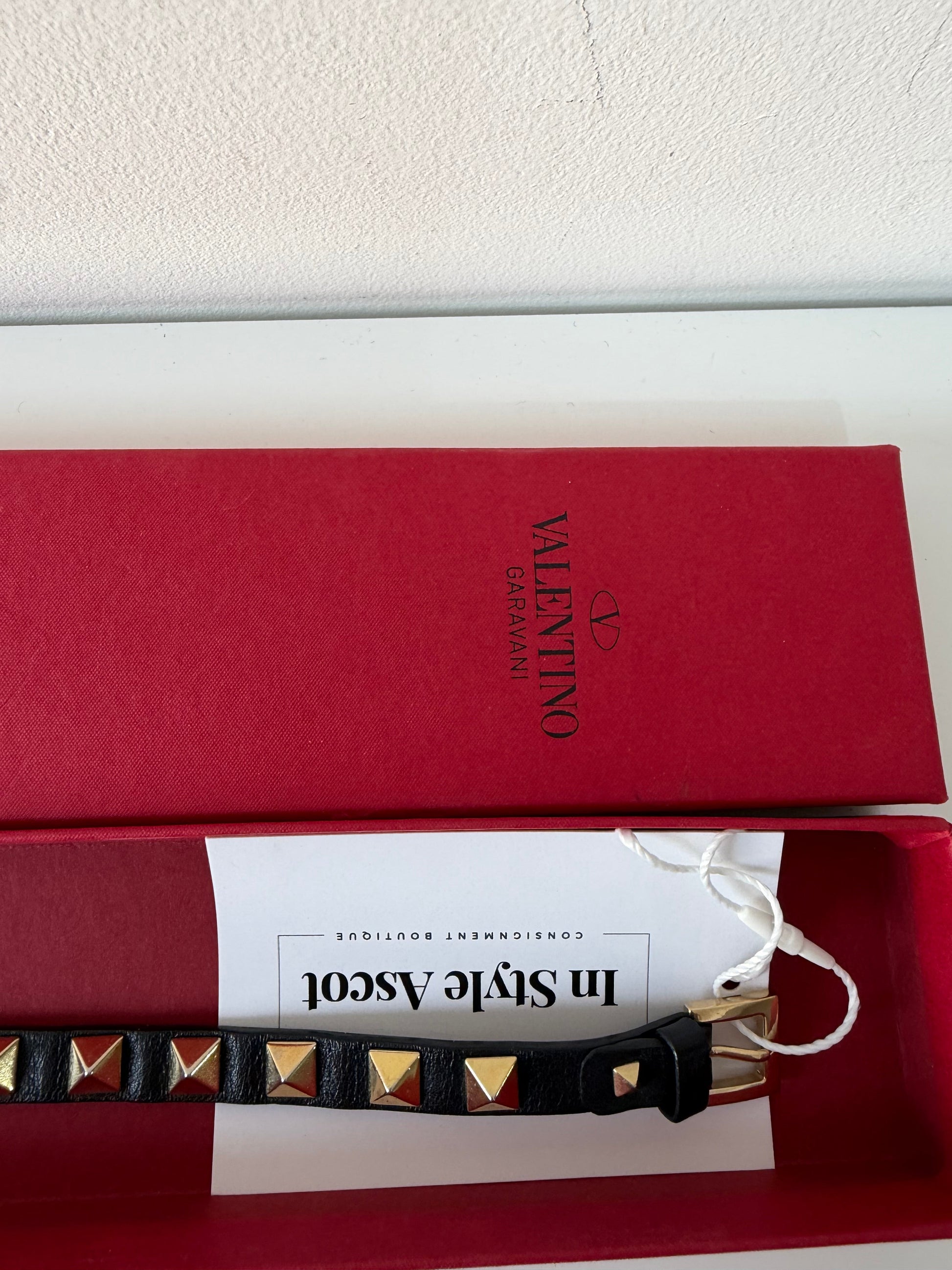Preloved Black Valentino Bracelet