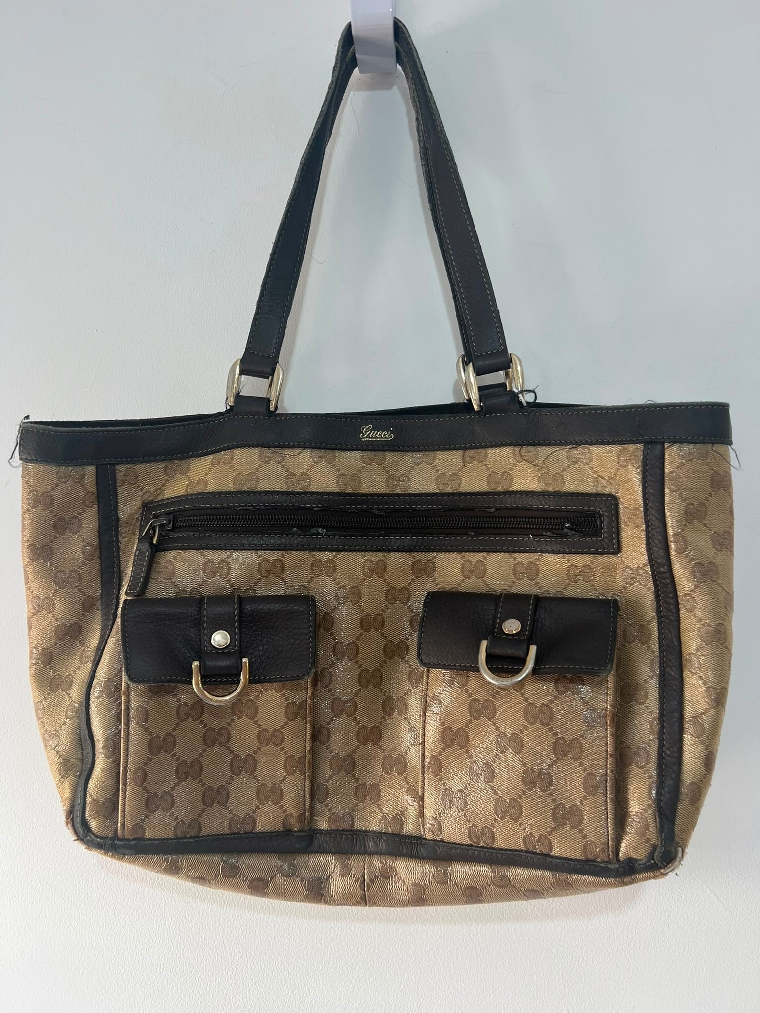 Preloved Vintage Cargo with Pockets Gucci Y2k Bag