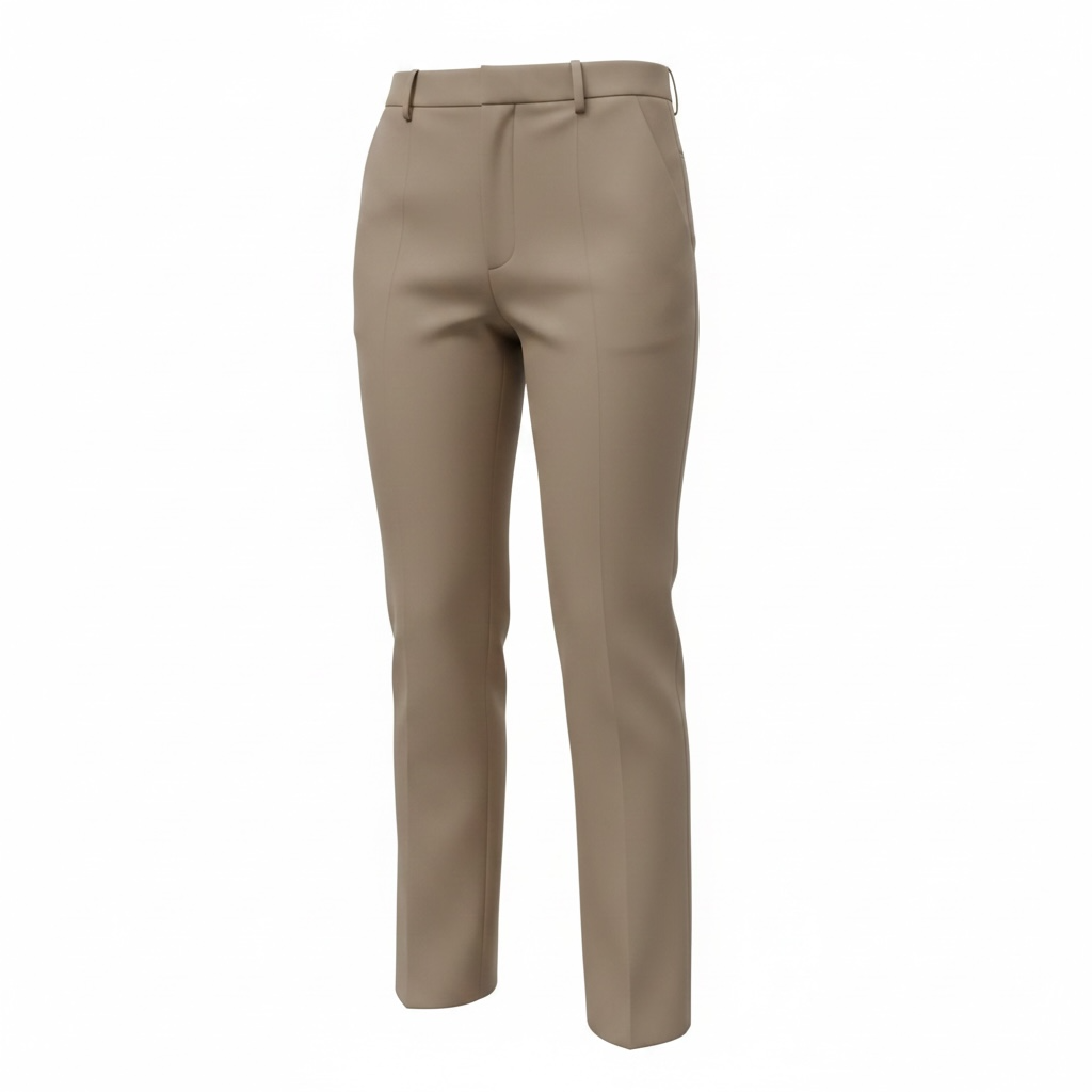 Preloved Taupe Gucci Trousers, Size 40 Uk 10/12