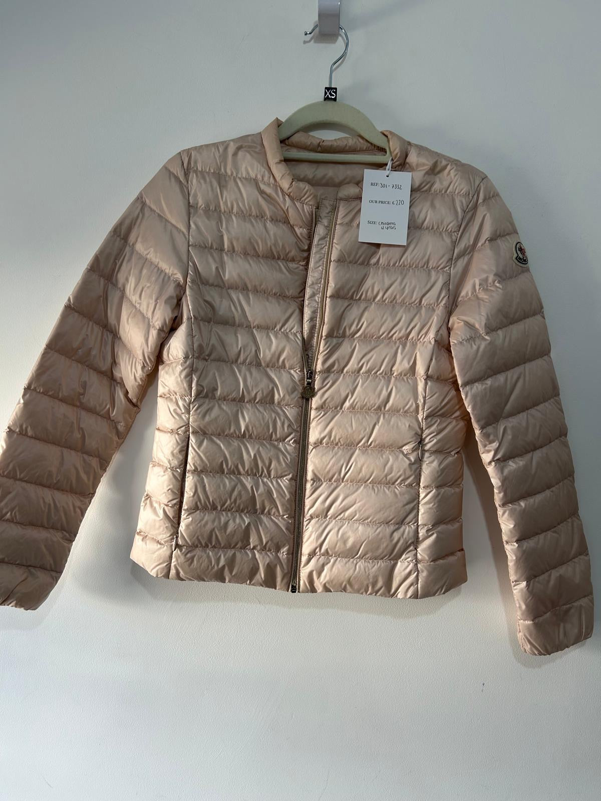 Preloved, Blush Pink Moncler Jacket, Child 12 Years