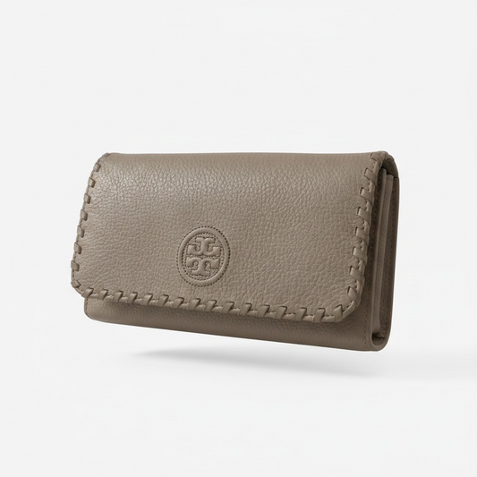 Preloved Beige Monogram Tory Burch Purse