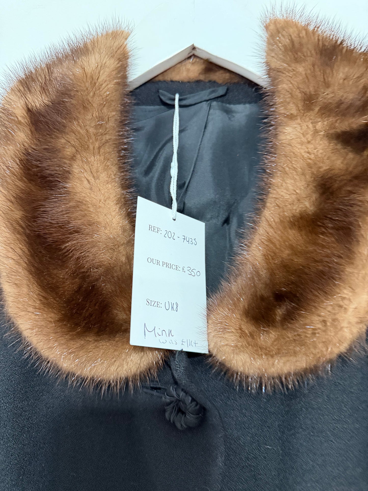 Preloved, Black Mink O.W.Plum Blazer, UK 8