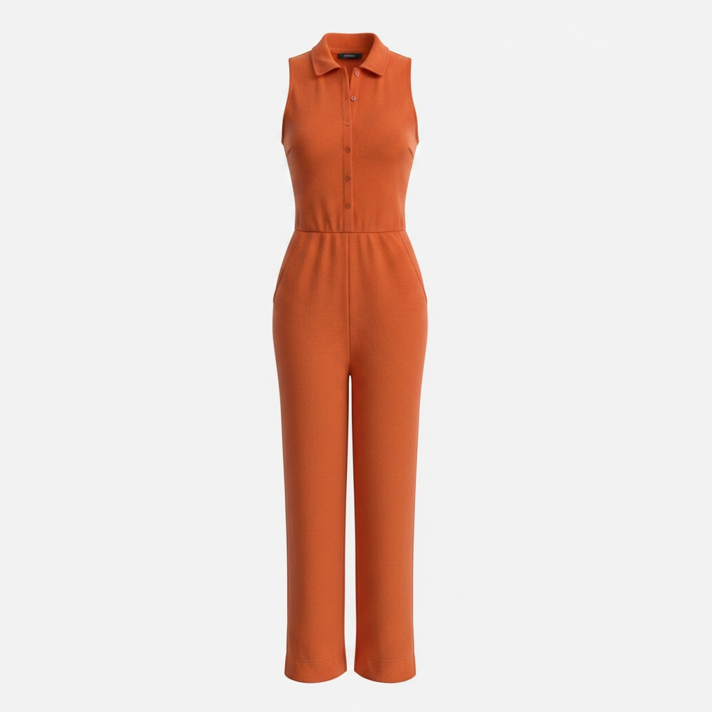 Preloved Orange ME + EM Jumpsuit, Size 14