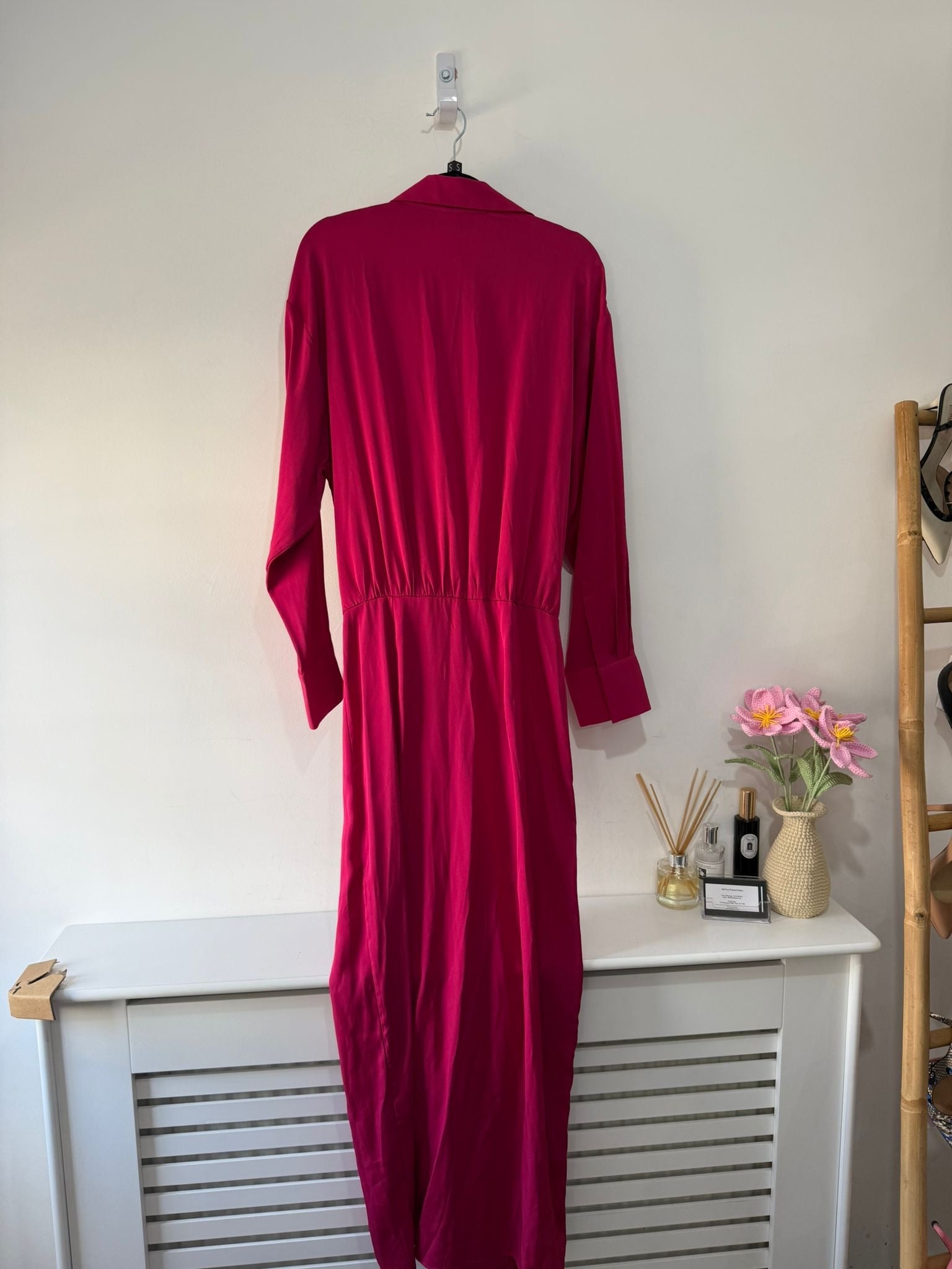 Preloved NEW Fuchsia Pink Massimo Dutti Long Dress, Size S