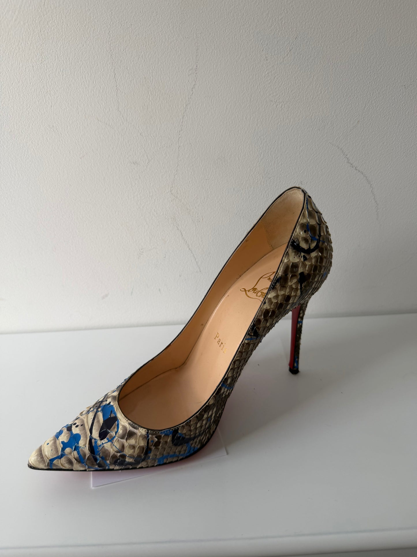 Preloved Python Christian Louboutin Heels So Kate, Size 35 (UK 2)