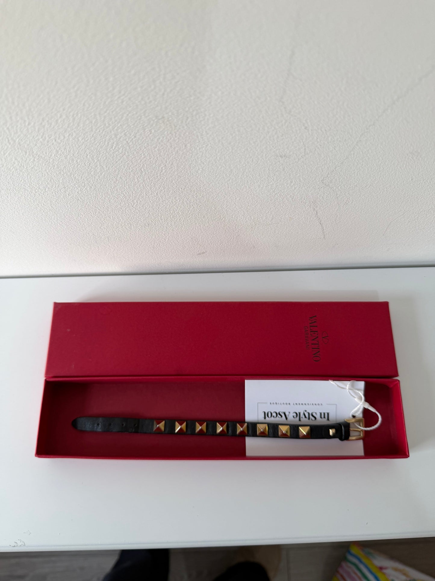 Preloved Black Valentino Bracelet