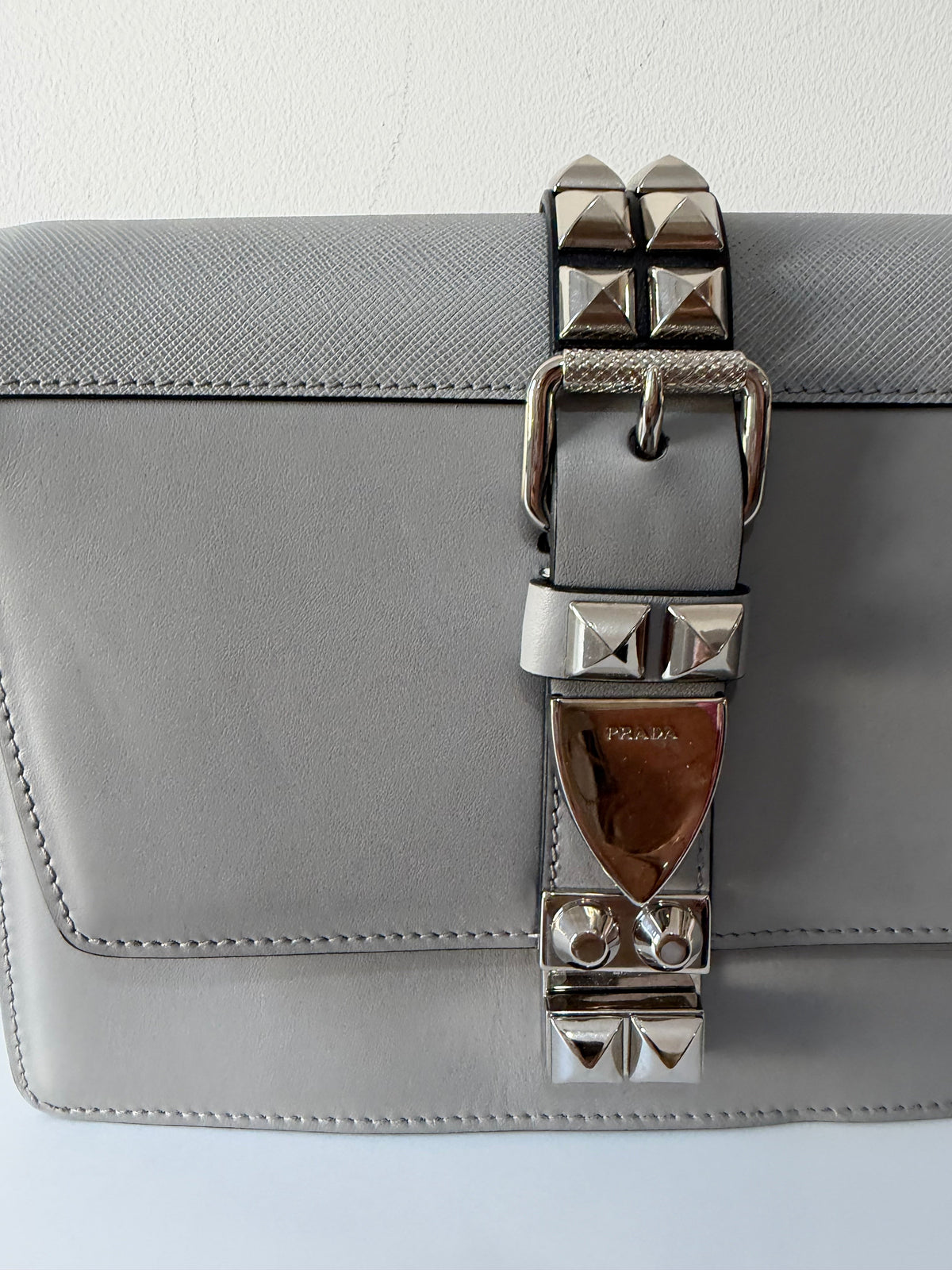 Preloved Light Grey Prada Bag