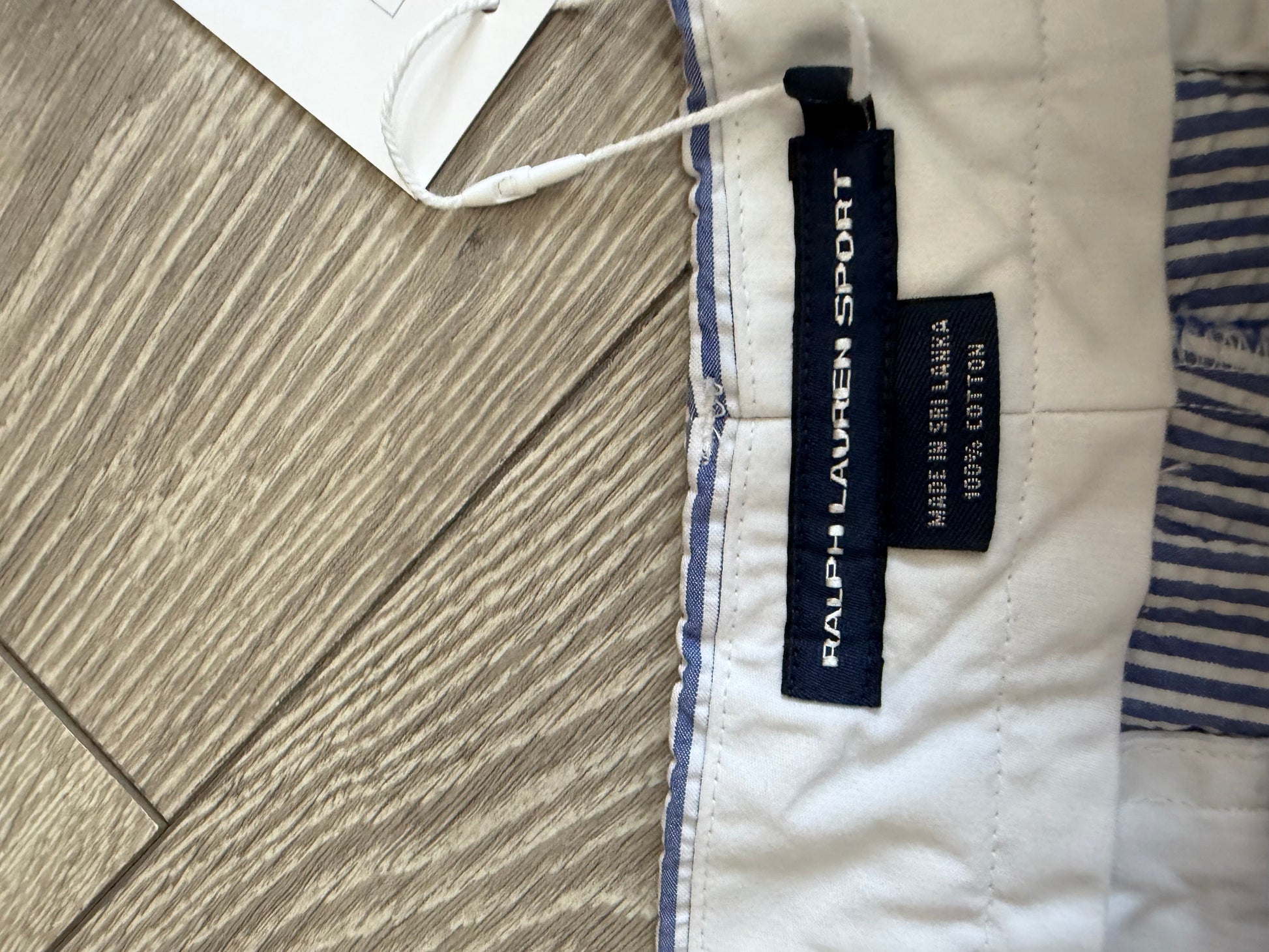 Preloved Striped blue and white Ralph Lauren Shorts, Size M