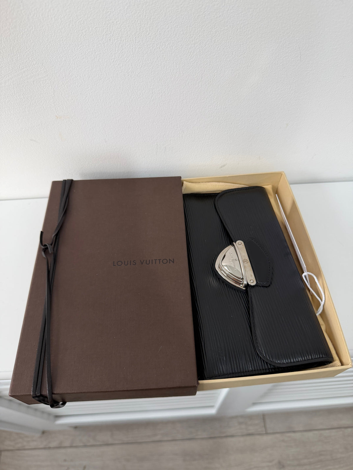 Preloved Black Epi Leather Louis Vuitton Purse