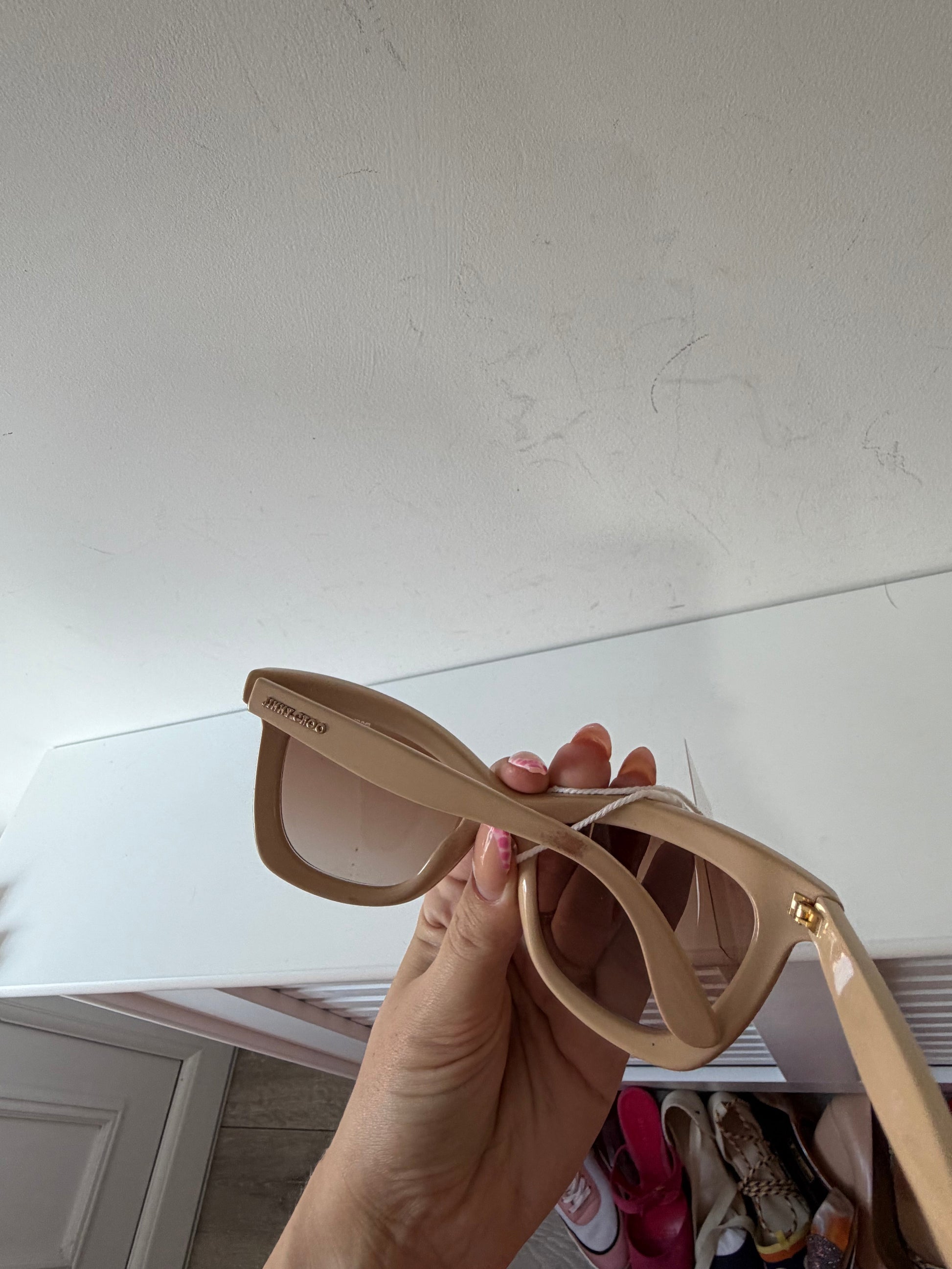 Preloved, Beige Jimmy Choo Sunglasses