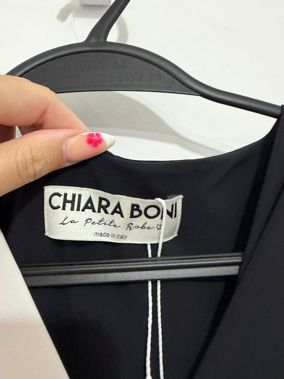 Preloved, Black and White Chiara Boni Dress, Size 10 (Fits an 8)