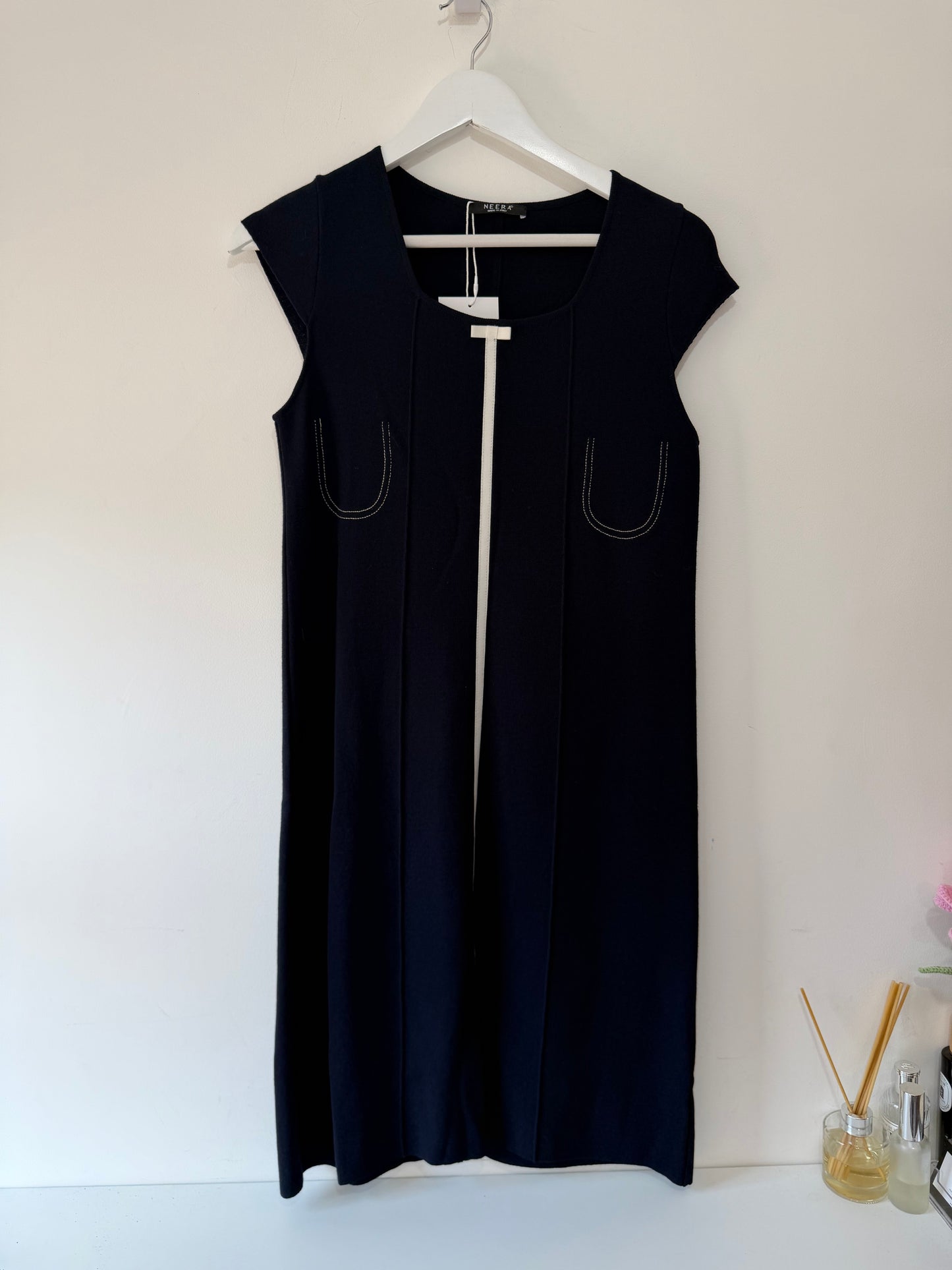 Preowned Navy Neera Dress, Size 14
