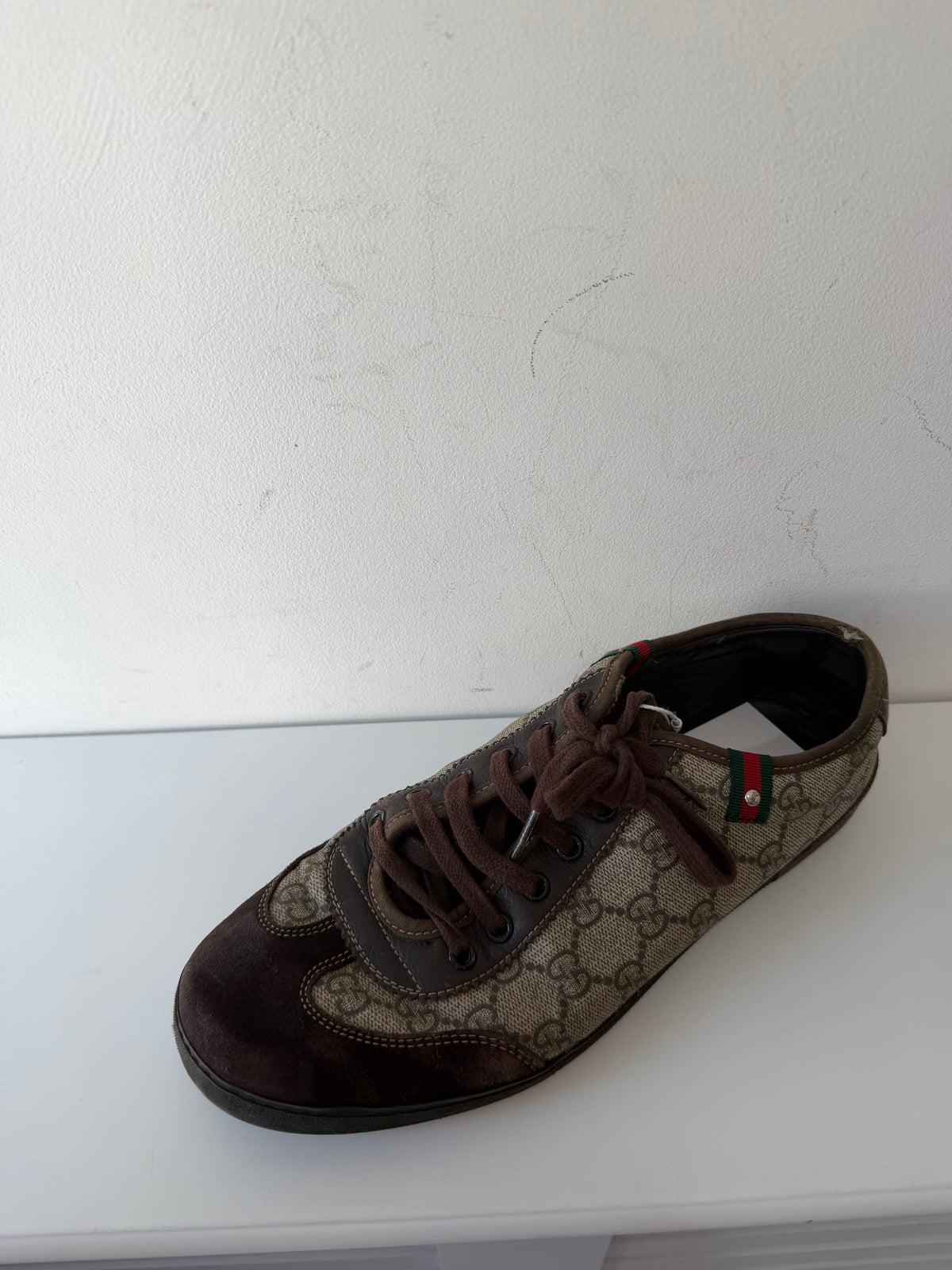 Preloved Monogram Gucci Sneakers Trainers, Size 7