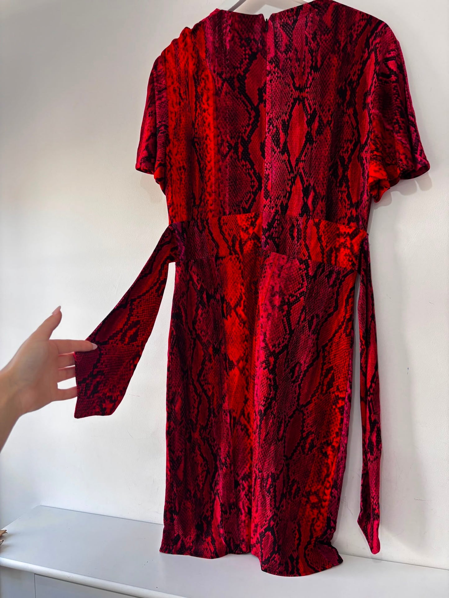 Preloved Red and Black Just Cavalli Dress, Medium
