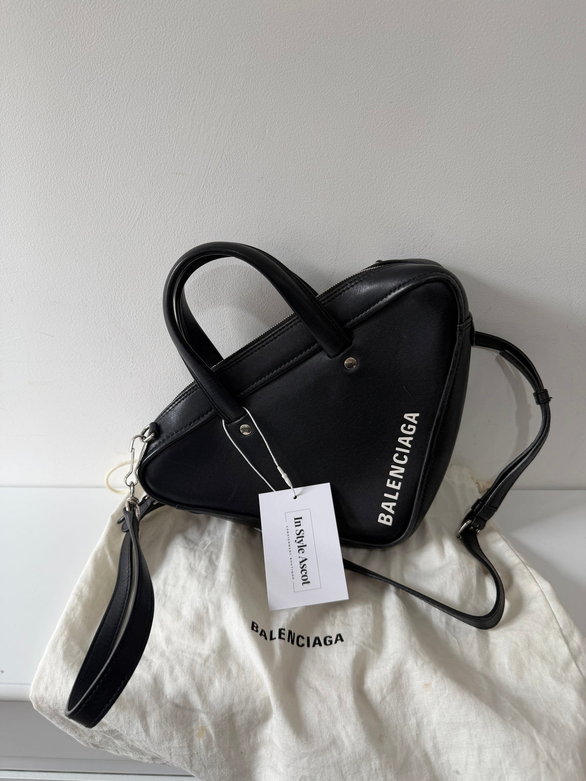 Preloved, Black with Silver hardware Balenciaga Handbag