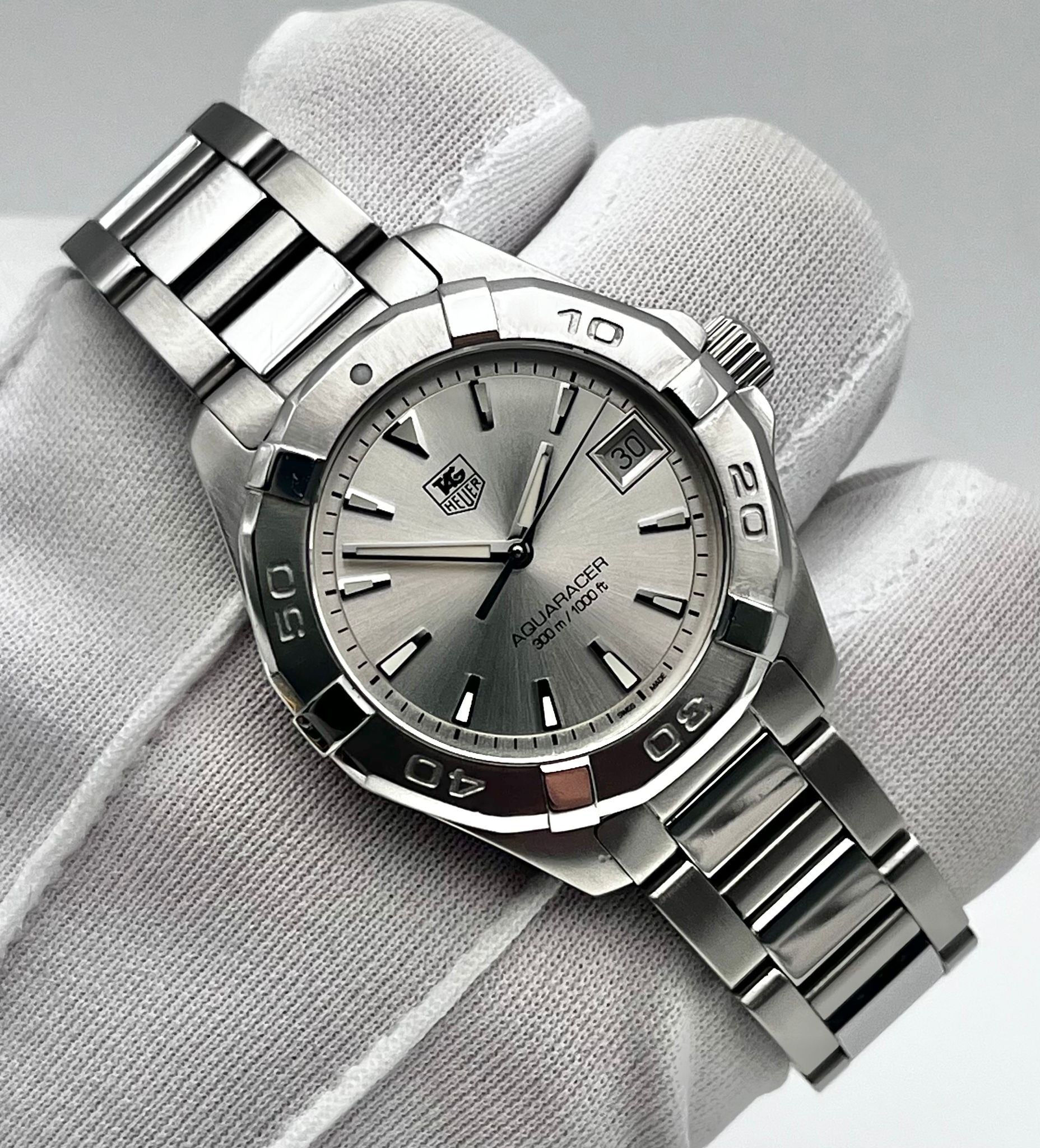 Silver dial 32mm Tag Heuer Watch