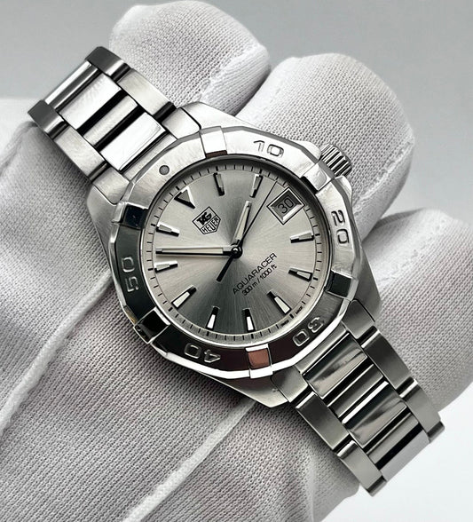 Silver dial 32mm Tag Heuer Watch
