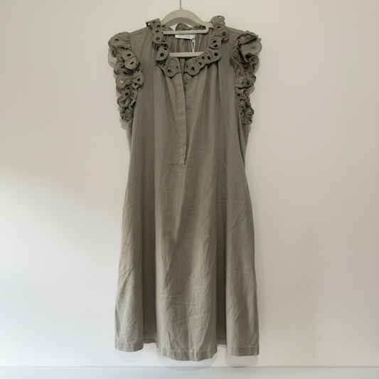 Preloved, Grey Pauline Dress, UK 6 (Fits 8-10)