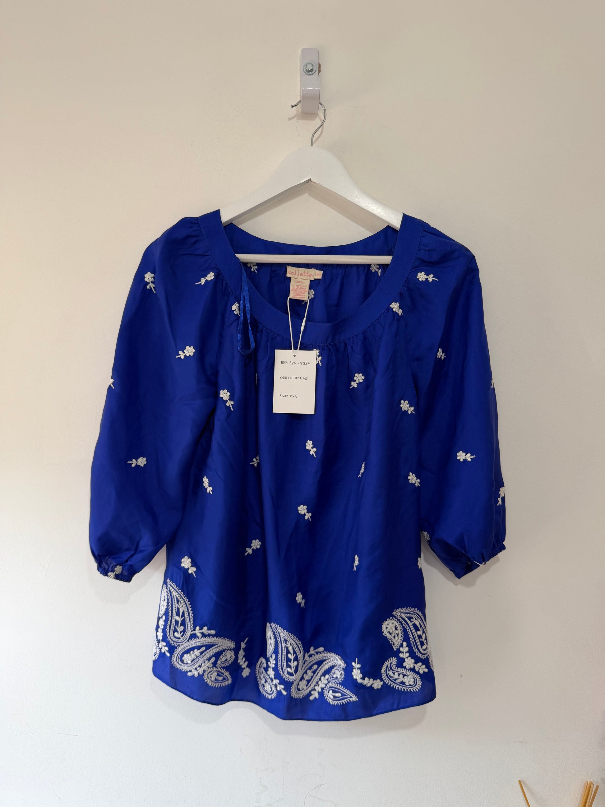 Preloved Royal Blue Collette Top, Size XXS