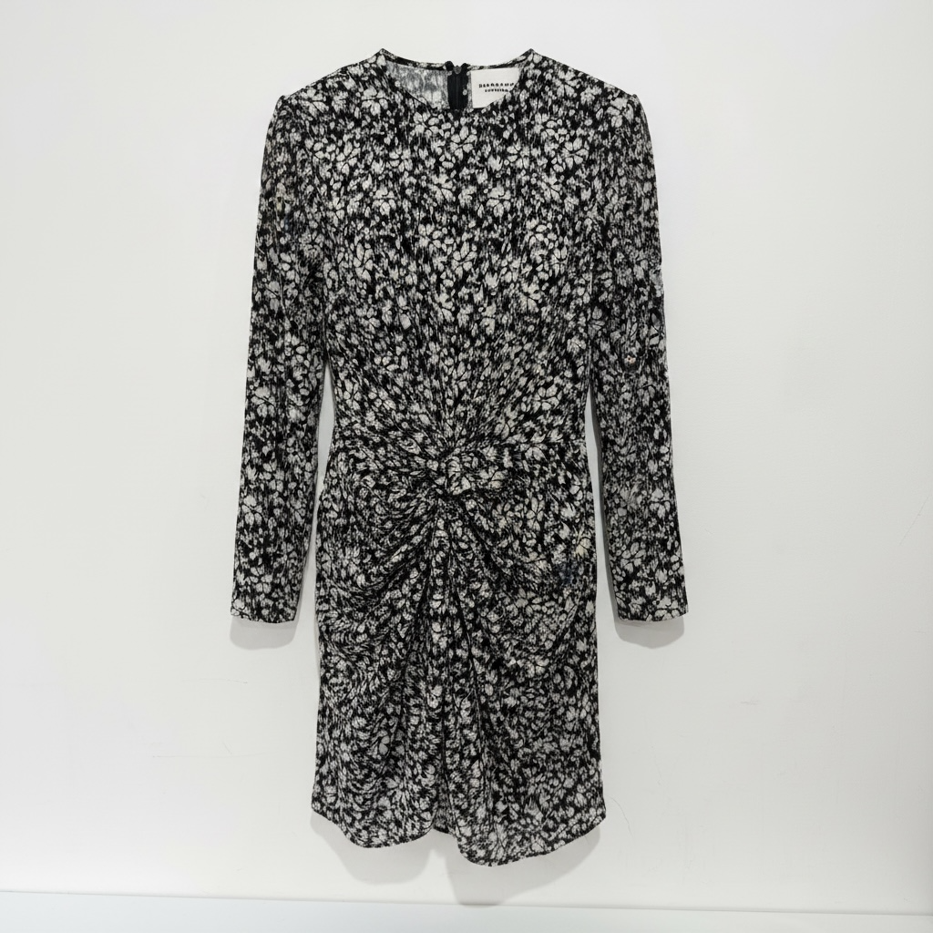 Preloved, Black and White Isabel Marant Étoile Dress, Size 10