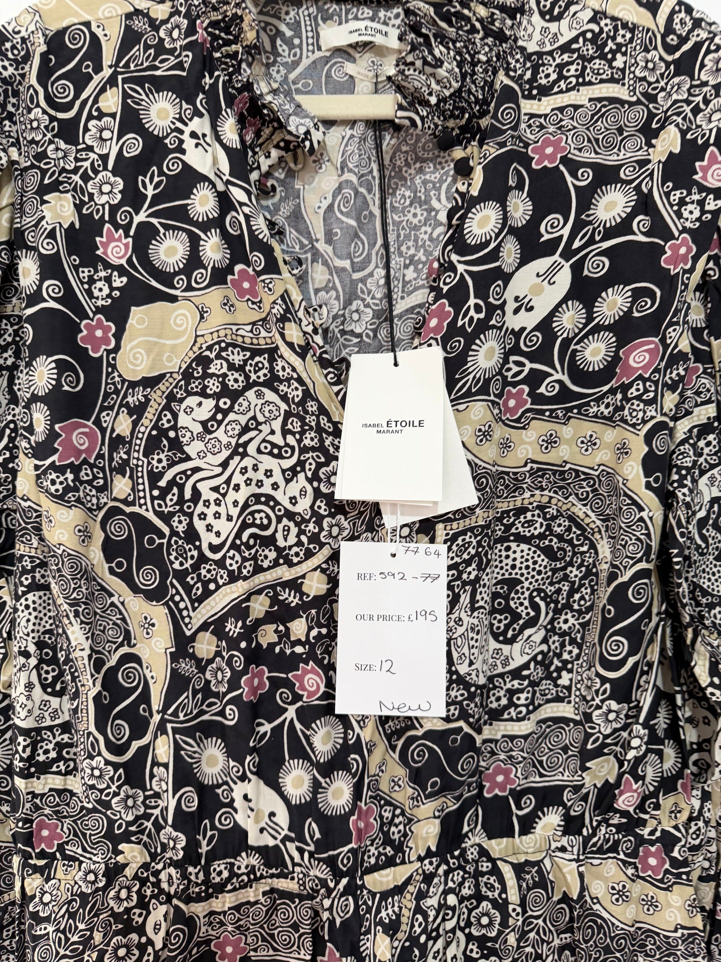 Preloved, NEW, Floral Isabel Marant Étoile Dress, Size 12